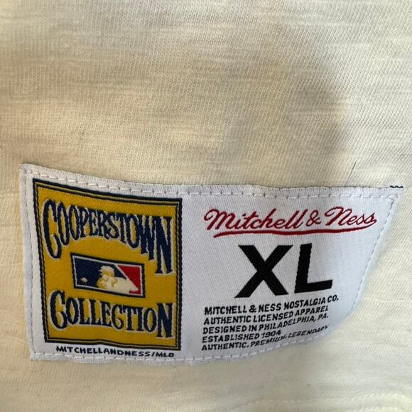 Mitchell & Ness Philadelphia Phillies Cooperstown Vintage Logo Slub Tee XL - Picture 6 of 9